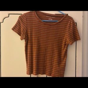 Stripped Tight Crop Top